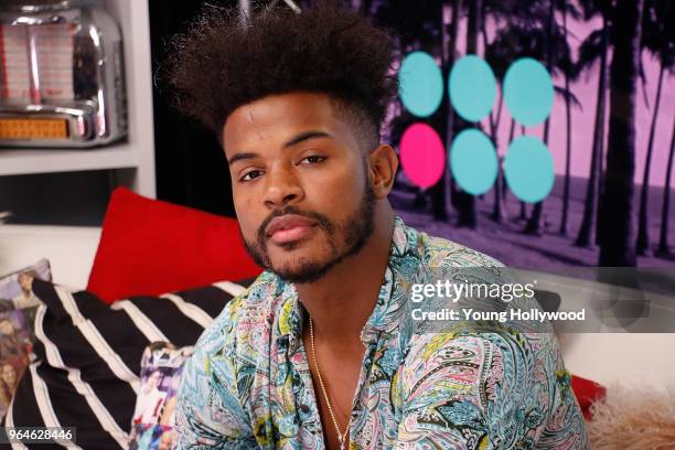 May 31: Trevor Jackson visits the Young Hollywood Studio on May 31, 2017 in Los Angeles, California.