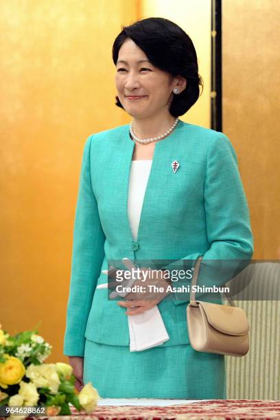 Princess Kiko of Akishino attends the Anti-Tuberculosis Association Meeting on May 31, 2018 in Tokyo, Japan.