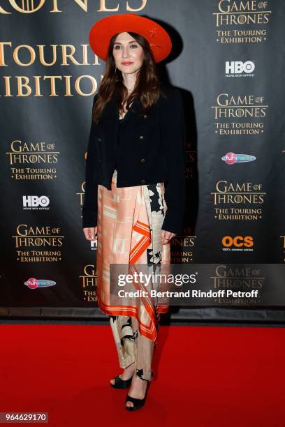 Actress Carice van Houten attends "Game Of Thrones, The Touring Hexibition" at Parc des Expositions Porte de Versailles on May 31, 2018 in Paris,...
