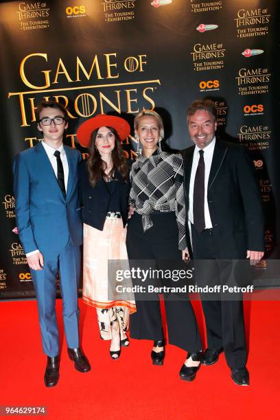 Actor Isaac Hempstead-Wright, Actress Carice Van Houten, Costume Designer Michele Clapton and Actor Ian Beattie attend "Game Of Thrones, The Touring...
