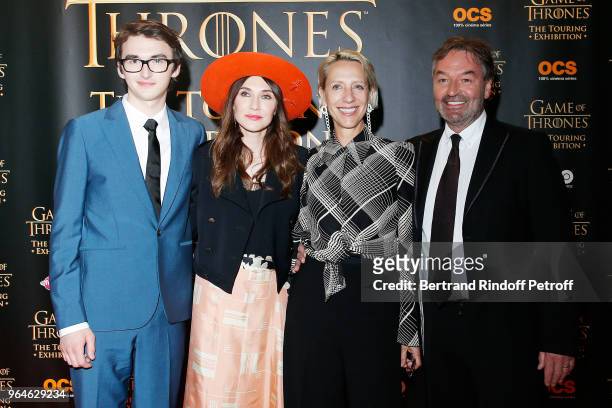 Actor Isaac Hempstead-Wright, Actress Carice Van Houten, Costume Designer Michele Clapton and Actor Ian Beattie attend "Game Of Thrones, The Touring...