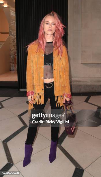 Lady Mary Charteris seen attending Kurt Geiger boutique opening party at Selfridges on May 31, 2018 in London, England.