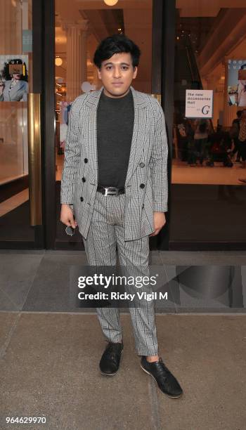 Raghav Tibrewal seen attending Kurt Geiger boutique opening party at Selfridges on May 31, 2018 in London, England.