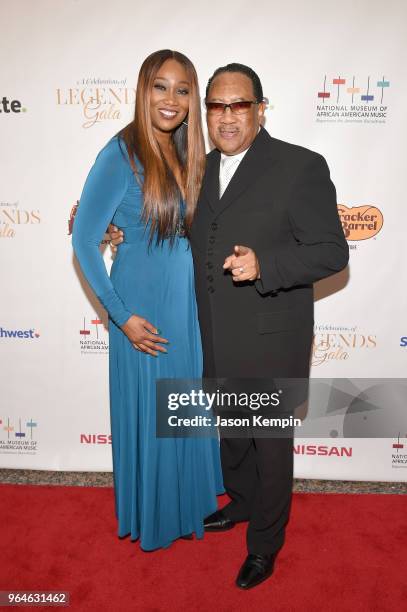 Gospel singer Yolanda Adams and pastor Bobby Jones attend NMAAM Celebration of Legends Gala on May 31, 2018 in Nashville, Tennessee.