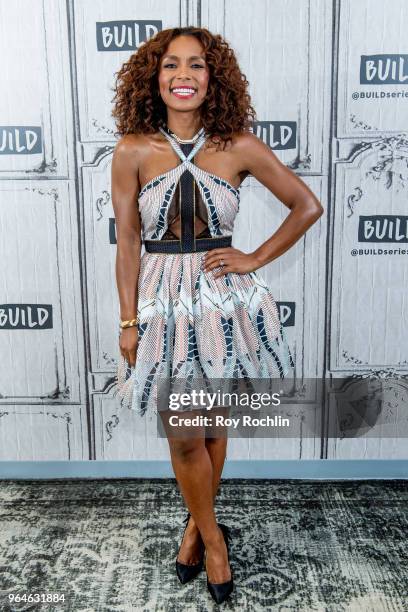 Janet Mock discusses "Pose" with the Build Series at Build Studio on May 31, 2018 in New York City.