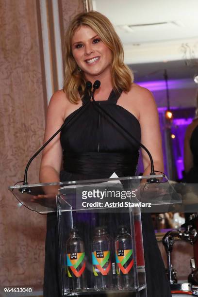 Jenna Bush Hager speaks onstage during the Changemaker Gala at L'Escale Restaurant during the 2018 Greenwich International Film Festival on May 31,...