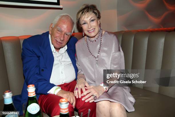 Dr. Antje-Katrin Kuehnemann and her husband Dr. Joerg Guehring during the surprise party for the worldwide comeback of Ralph Siegels band 'Dschinghis...