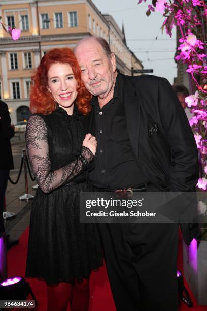 Ralph Siegel and his fiance Laura Kaefer during the surprise party for the worldwide comeback of Ralph Siegels band 'Dschinghis Khan' at H'ugo's...