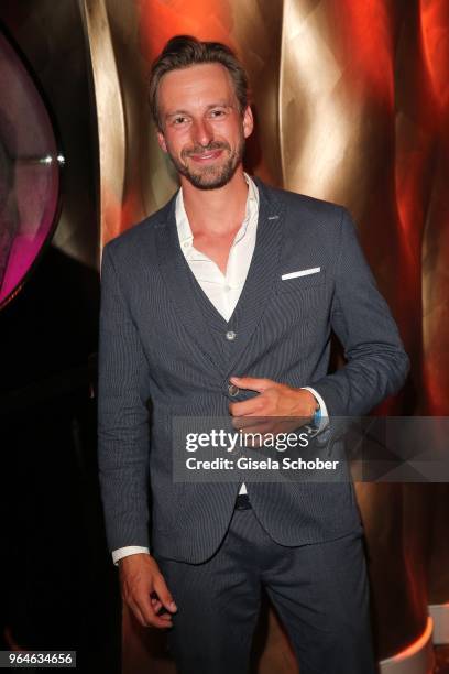 Ben Blaskovic during the surprise party for the worldwide comeback of Ralph Siegels band 'Dschinghis Khan' at H'ugo's restaurant on May 31, 2018 in...