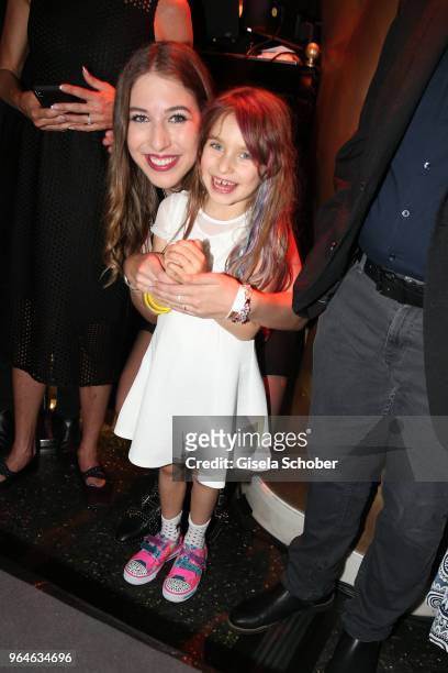 Alana Siegel and Ruby Vivian Kaefer, daughter of Laura Kaefer, fiance of Ralph Siegel during the surprise party for the worldwide comeback of Ralph...