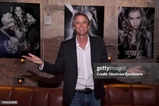 Russell James attends the U.S. Book launch of "Backstage Secrets By Russell James" hosted by Russell James and Ed Razek on May 31, 2018 in New York...