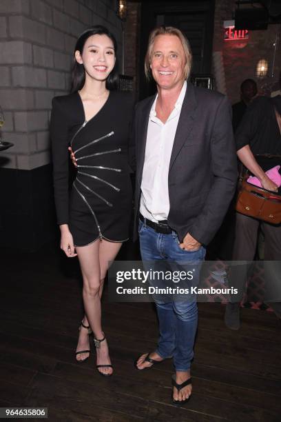 Ming Xi and Russell James attend the U.S. Book launch of "Backstage Secrets By Russell James" hosted by Russell James and Ed Razek on May 31, 2018 in...