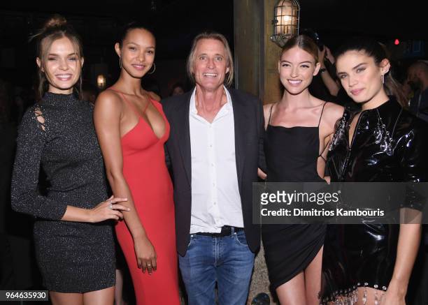 Josephine Skriver, Lais Ribeiro, Russell James, Martha Hunt, and Sara Sampaio attend the U.S. Book launch of "Backstage Secrets By Russell James"...