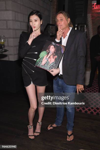 Ming Xi and Russell James attend the U.S. Book launch of "Backstage Secrets By Russell James" hosted by Russell James and Ed Razek on May 31, 2018 in...