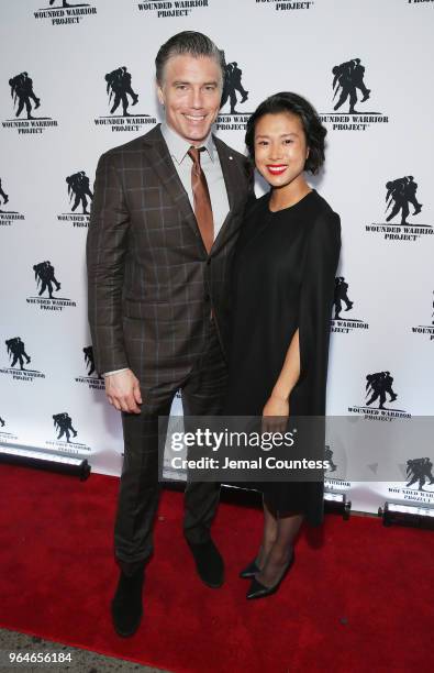 Anson Mount and guest attend the Wounded Warrior Project Courage Awards & Benefit Dinner on May 31, 2018 at Gotham Hall in New York City.