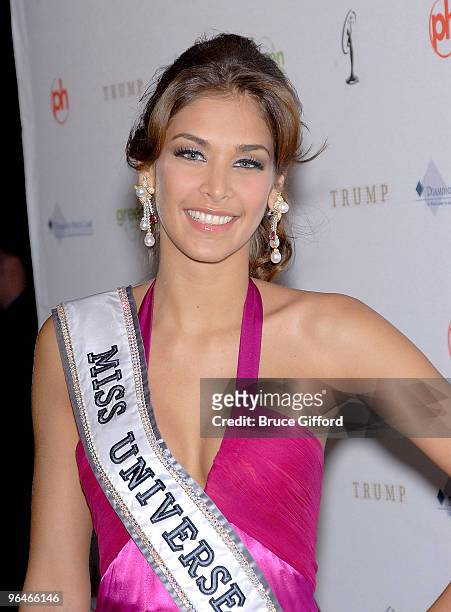 Miss Universe 2009 Dayana Mendoza arrives at 2009 Miss USA Pageant - Red Carpet Arrivals at Planet Hollywood Resort & Casino on April 19, 2009 in Las...