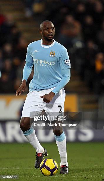 Patrick Vieira of Manchester City in action during the Barclays Premier League match between Hull City and Manchester City at the KC Stadium on...