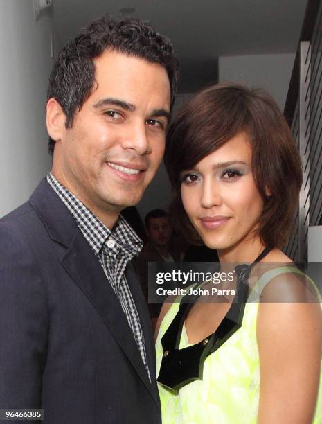 Cash Warren and Jessica Alba attend the Superbowl XLIV with Audi at the W Hotel - South Beach on February 5, 2010 in Miami Beach, Florida.