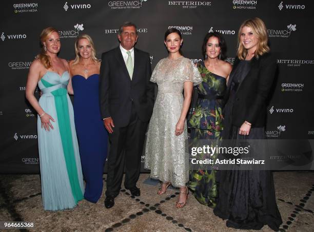 Colleen deVeer, Ginger Stickel, Duncan Edwards, Ashley Judd, Wendy Reyes, and Jenna Bush Hager attend the Changemaker Gala at L'Escale Restaurant...