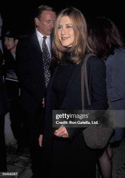 Actress Jennifer Aniston attends the "d girl" Opening Night Performance on April 4, 1997 at Century City Playhouse in Century City, California.