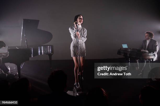 St. Vincent performs onstage during MOMA's Party in the Garden 2018 at The Museum of Modern Art on May 31, 2018 in New York City.