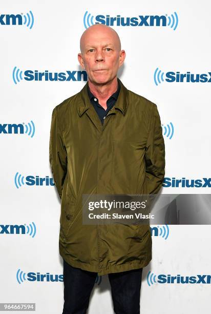 Musician Vince Clarke visits SiriusXM Studios on May 31, 2018 in New York City.