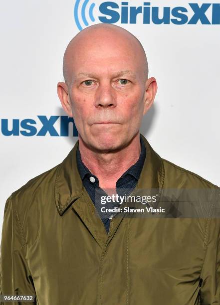 Musician Vince Clarke visits SiriusXM Studios on May 31, 2018 in New York City.