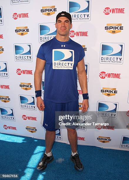 Actor Brandon Molale attends the Fourth Annual DIRECTV Celebrity Beach Bowl at DIRECTV Celebrity Beach Bowl Stadium: South Beach on February 6, 2010...