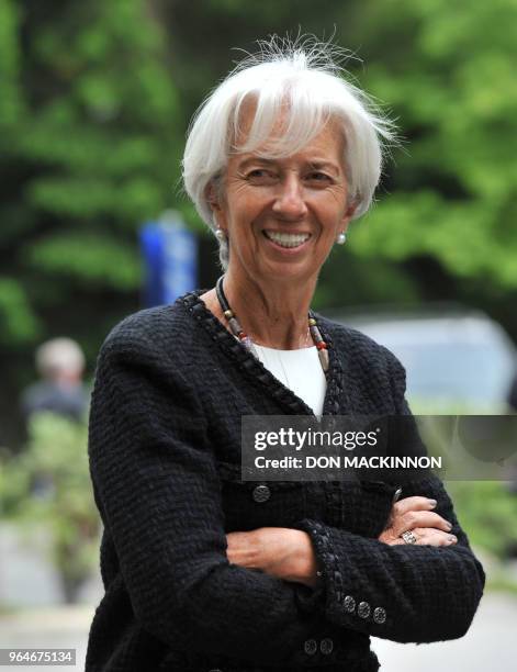 Christine Lagarde, Managing Director of the International Monetary Fund attends the opening of the G7 Finance Ministers and Central Bank Governors...