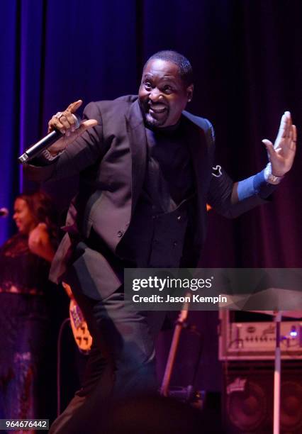 Singer-songwriter Johnny Gill performs onstage during NMAAM Celebration of Legends Galaon May 31, 2018 in Nashville, Tennessee.