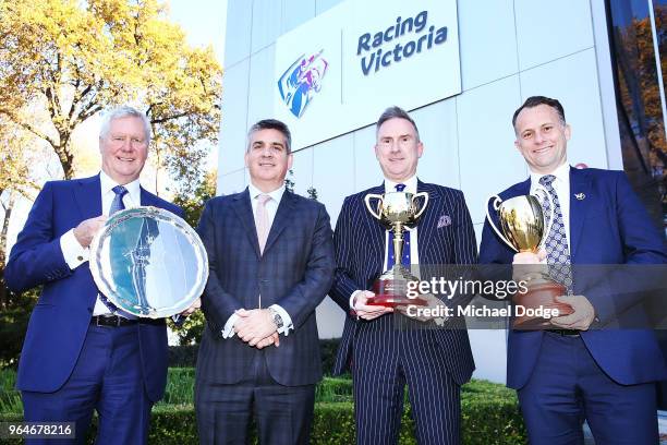 Moonee Valley Racing Club Chairman, Don Casboult Racing Victoria Chief Executive Officer, Giles Thompson, Victoria Racing Club Chief Executive...