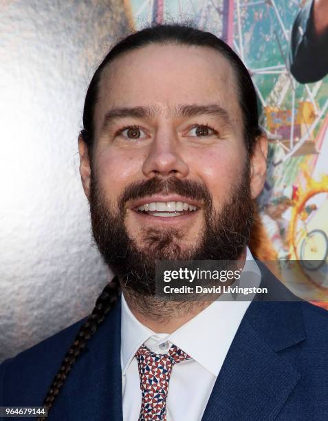 Actor Chris Pontius attends the premiere of Paramount Pictures' "Action Point" at ArcLight Hollywood on May 31, 2018 in Hollywood, California.