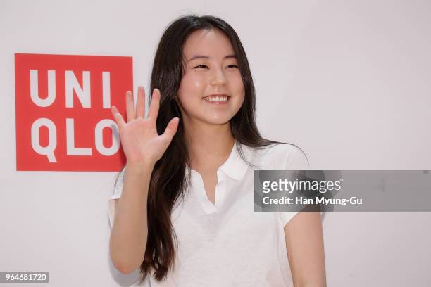 South Korean actress Ahn So-Hee attends the photocall for the 'Uniqlo' tomas maier collection launch on May 31, 2018 in Seoul, South Korea.