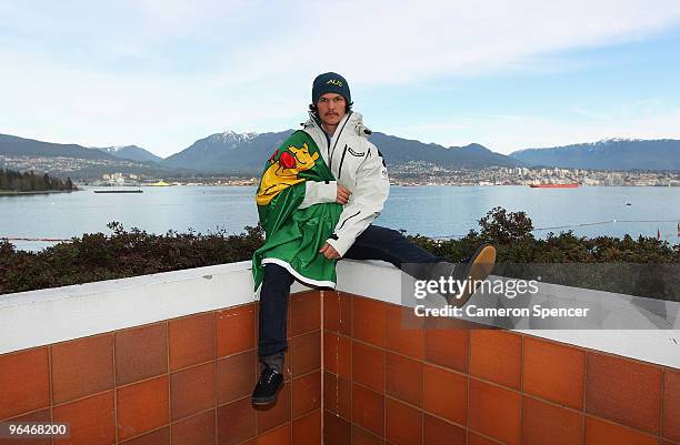 Australian Moguls Skier Ramone Cooper poses following an Australian Olympic Team press conference on February 6, 2010 in Vancouver, Canada.