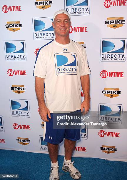 Former NFL player Daryl Johnston attends the Fourth Annual DIRECTV Celebrity Beach Bowl at DIRECTV Celebrity Beach Bowl Stadium: South Beach on...