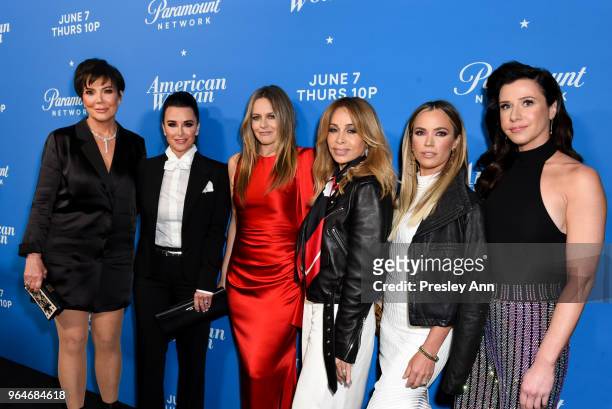 Kris Jenner; Kyle Richards; Alicia Silverstone; Faye Resnick; Teddi Mellencamp Arroyave and Jennifer Bartels attend Premiere Of Paramount Network's...