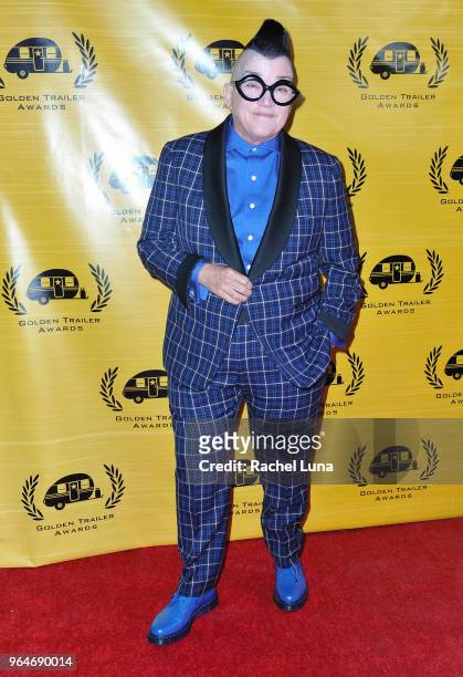 Lea Delaria arrives at the 19th Annual Golden Trailer Awards at The Theatre at Ace Hotel on May 31, 2018 in Los Angeles, California.
