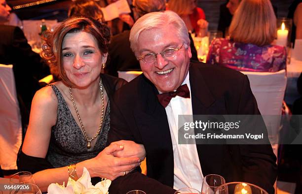 Frank-Walter Steinmeier laughs during the 2009 Sports Gala 'Ball des Sports' at the Rhein-Main Hall on February 6, 2010 in Wiesbaden, Germany.