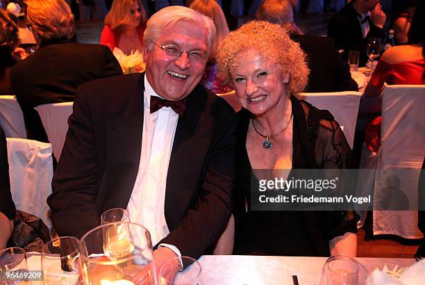 Frank-Walter Steinmeier laughs during the 2009 Sports Gala 'Ball des Sports' at the Rhein-Main Hall on February 6, 2010 in Wiesbaden, Germany.