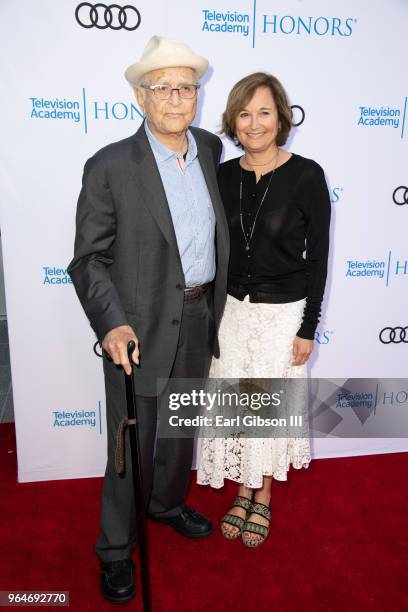 Norman Lear and Maggie Lear attend the 11th Annual Television Academy Honors at NeueHouse Hollywood on May 31, 2018 in Los Angeles, California.