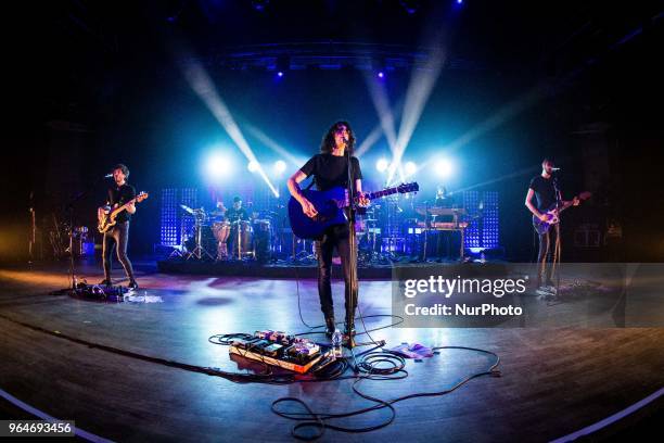 Italian singer-songwriter Francesco Motta, also known simply as Motta perfors live at Alcatraz in Milan, Italy, on 31 May 2018.