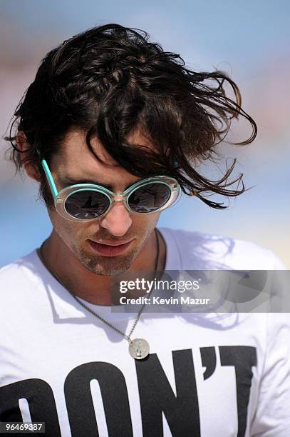 Tyson Ritter of The All-American Rejects attends the DIRECTV's 4th Annual Celebrity Beach Bowl on February 6, 2010 in Miami Beach, Florida.