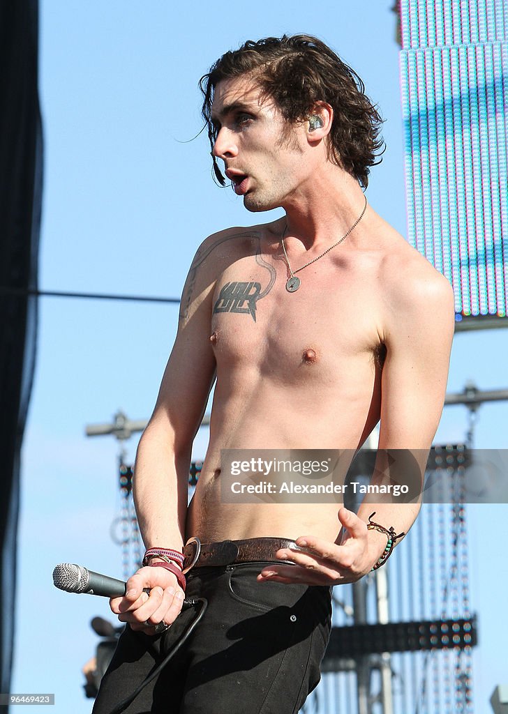 Tyson Ritter Collide Musician Tyson Ritter of All American Rejects performs at the Fourth ...