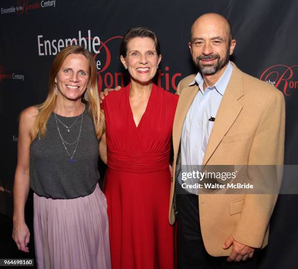 Shorey Walker with her sister Sarah and her husband Thomas Macmillan attend the Opening Night After Party for the Ensemble for the Romantic Century...