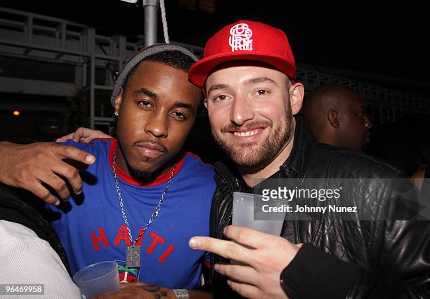 Jeremih and Alex Masnyk attend the 44th Annual Super Bowl Friday Night Lights celebration at Shore Club on February 5, 2010 in Miami Beach, Florida.