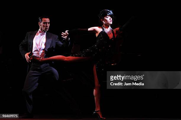 Group 'Forever Tango' performs at the Metropolitan Theater on February 5, 2010 in Mexico City, Mexico,