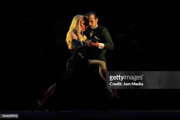Group 'Forever Tango' performs at the Metropolitan Theater on February 5, 2010 in Mexico City, Mexico,
