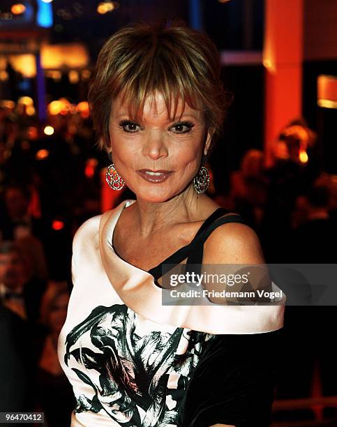 Uschi Glas arrives at the 2009 Sports Gala 'Ball des Sports' at the Rhein-Main Hall on February 6, 2010 in Wiesbaden, Germany.