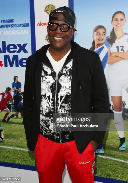 Actor James Moses Black attends the premiere of Warner Bros. Home Entertainment's "Alex & Me" at the Directors Guild Of America on May 31, 2018 in...