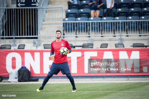 Alex Bono of the US Men's National Team warms up before the International Friendly Match between United States Men's National Team v Bolivia at Talen...